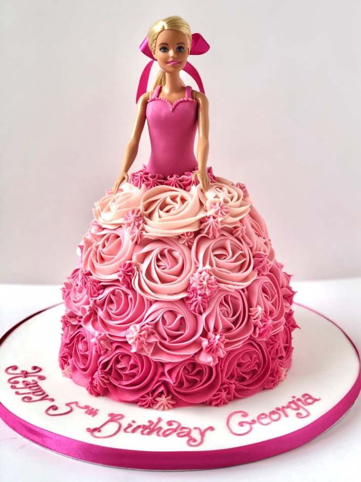 barbie birthday party princess cake