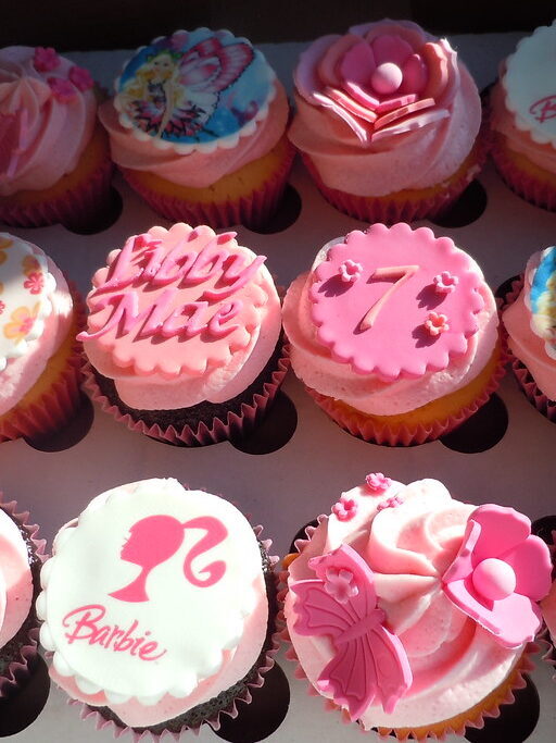 barbie birthday party cupcakes