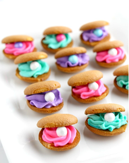mermaid themed party Clam cookies