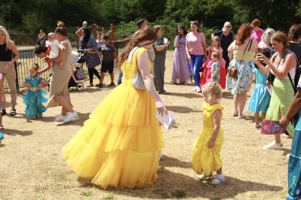 Princess Belle at Burnham Berkshire Princess Parade