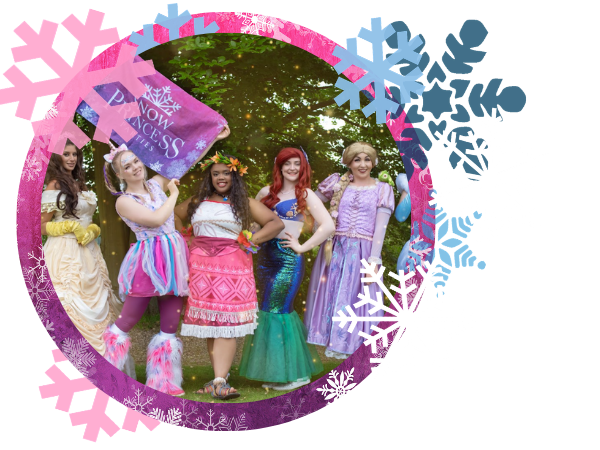 snow princess parties full party 2 hour entertainment experience in Nottingham disney princess theme party best entertainment near me
